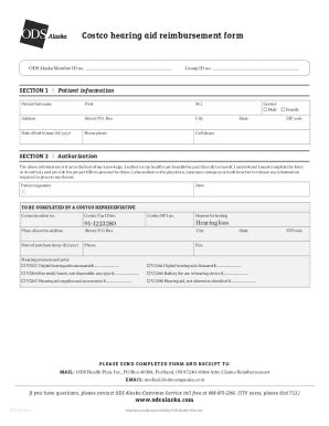 Be sure to fill out this Patient Intake Form before your appointment and bring it with you as it will speed up the process. . Costco hearing aid center patient intake form